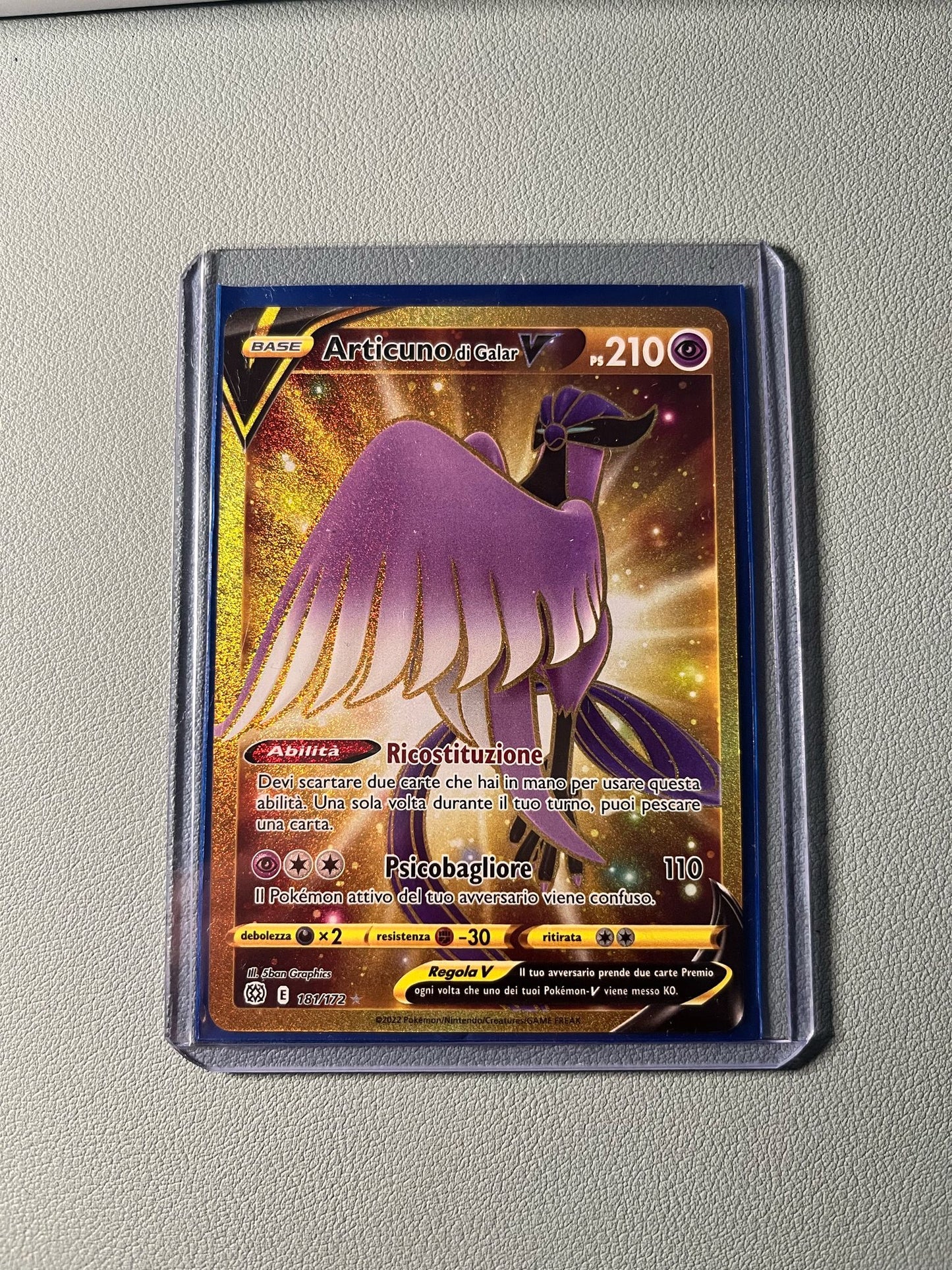 Pokemon Card - Galarian Articuno SR - Shining Stars - BRS 181 ITA