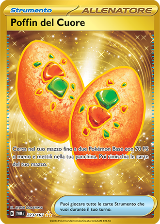 Pokemon TCG - TWM 223-167 Poffin del Cuore Gold - Rara Segreta - Crepuscolo Mascherato
