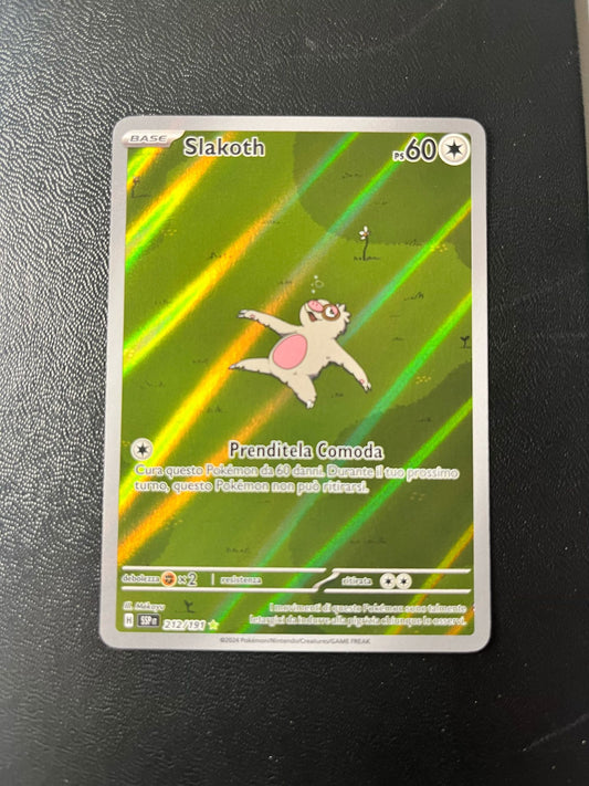 Pokemon - Slakoth Full Art - Lightning Sparks Italian SSP 212